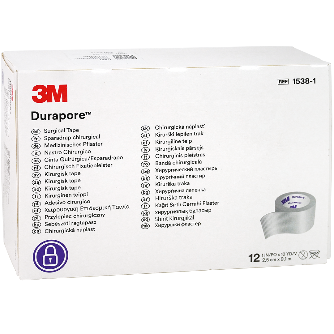 3M Durapore Chirurgische Hechtpleister 2.5cm x 9.1m