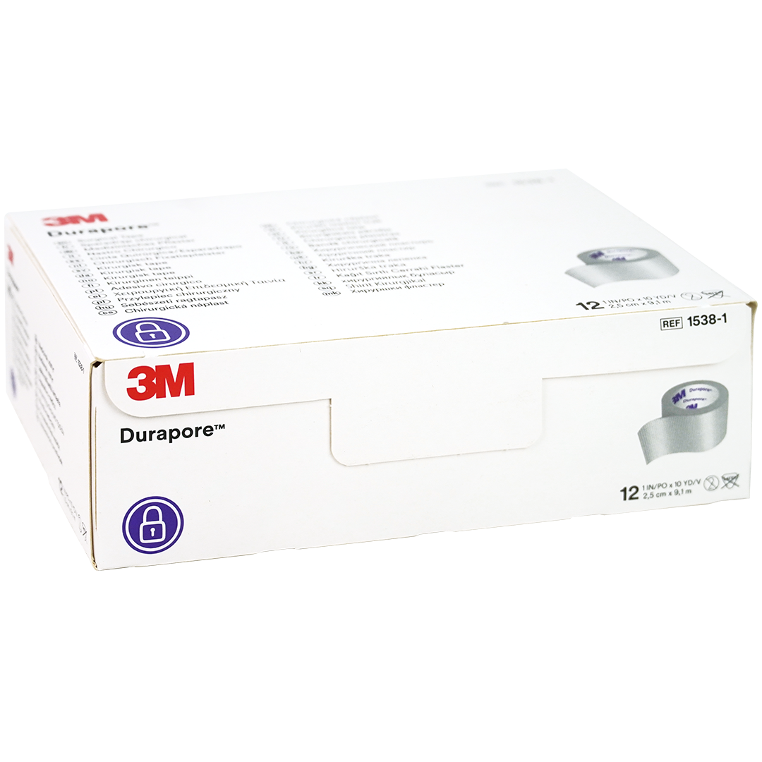 3M Durapore Chirurgische Hechtpleister 2.5cm x 9.1m