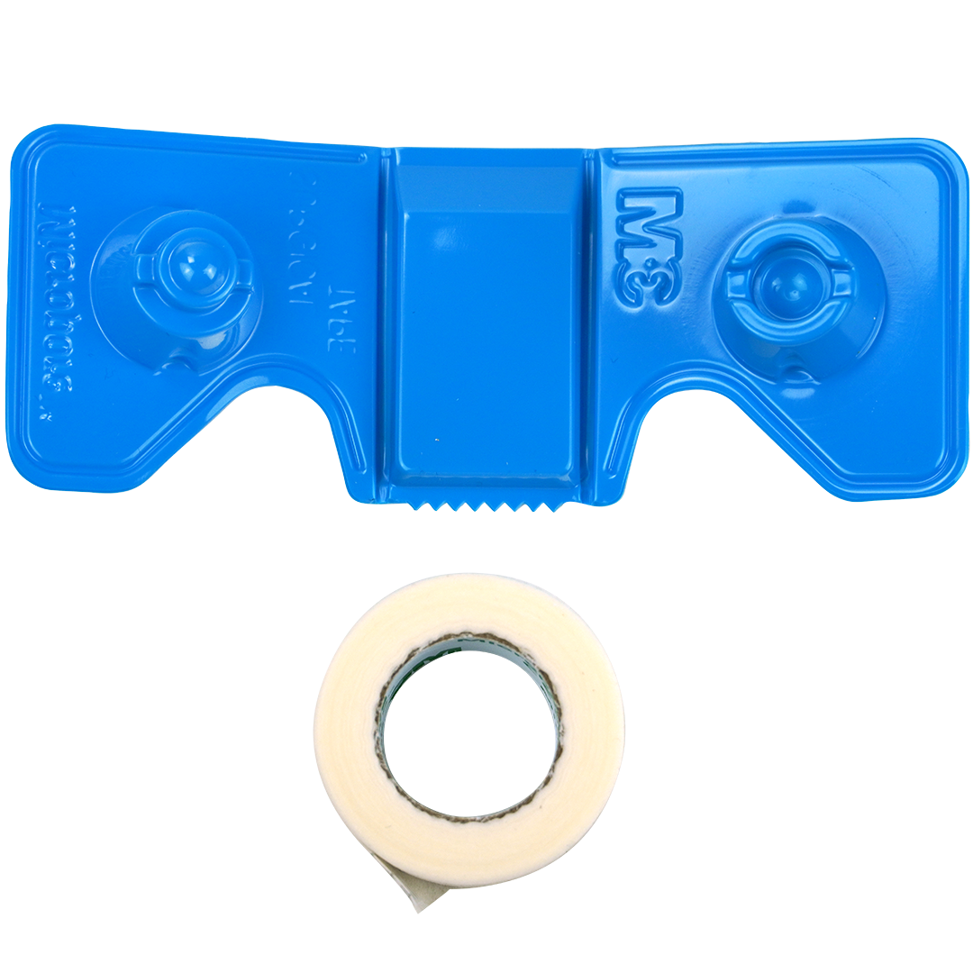 3M Micropore Chirurgische Hechtpleister op blauwe dispenser 2.5cm x 9.1m