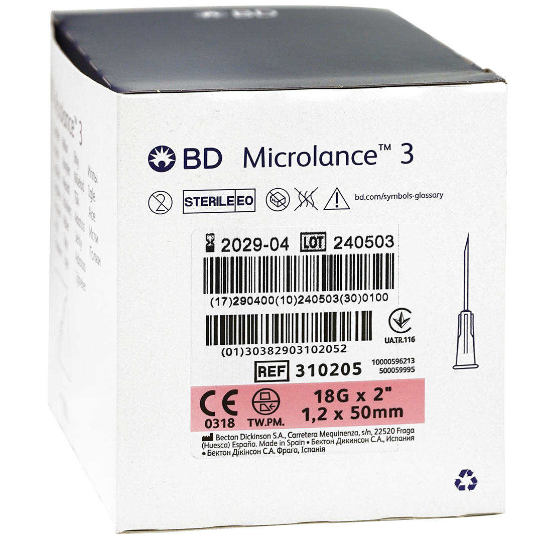 BD Microlance 3 injectienaalden 18G x 2