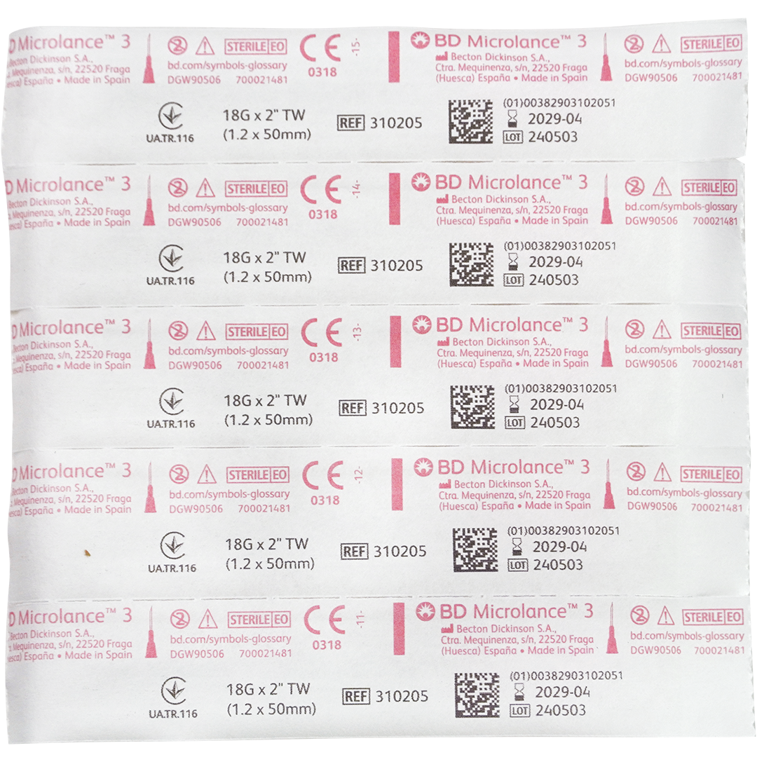 BD Microlance 3 injectienaalden 18G x 2
