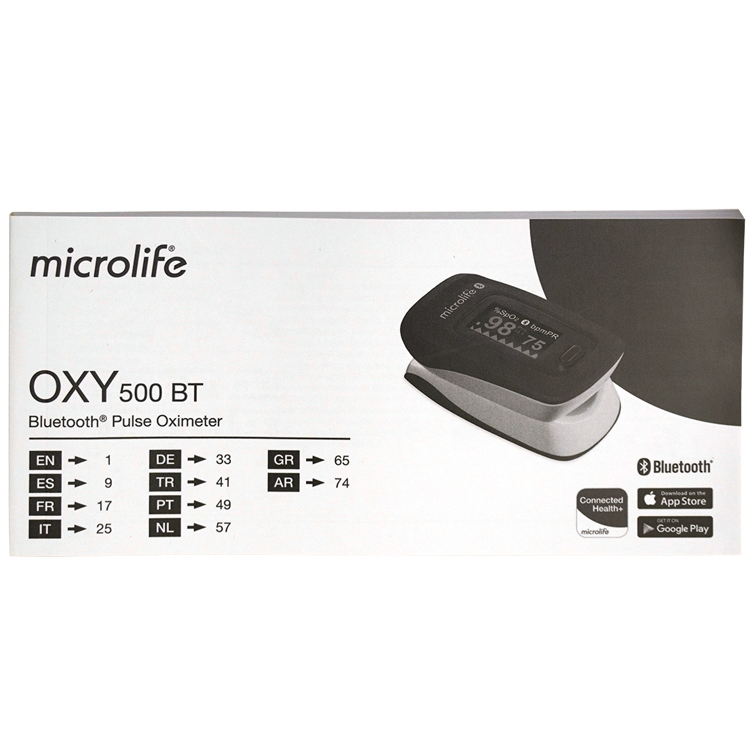 Microlife OXY 500 BT vingerpulsoximeter