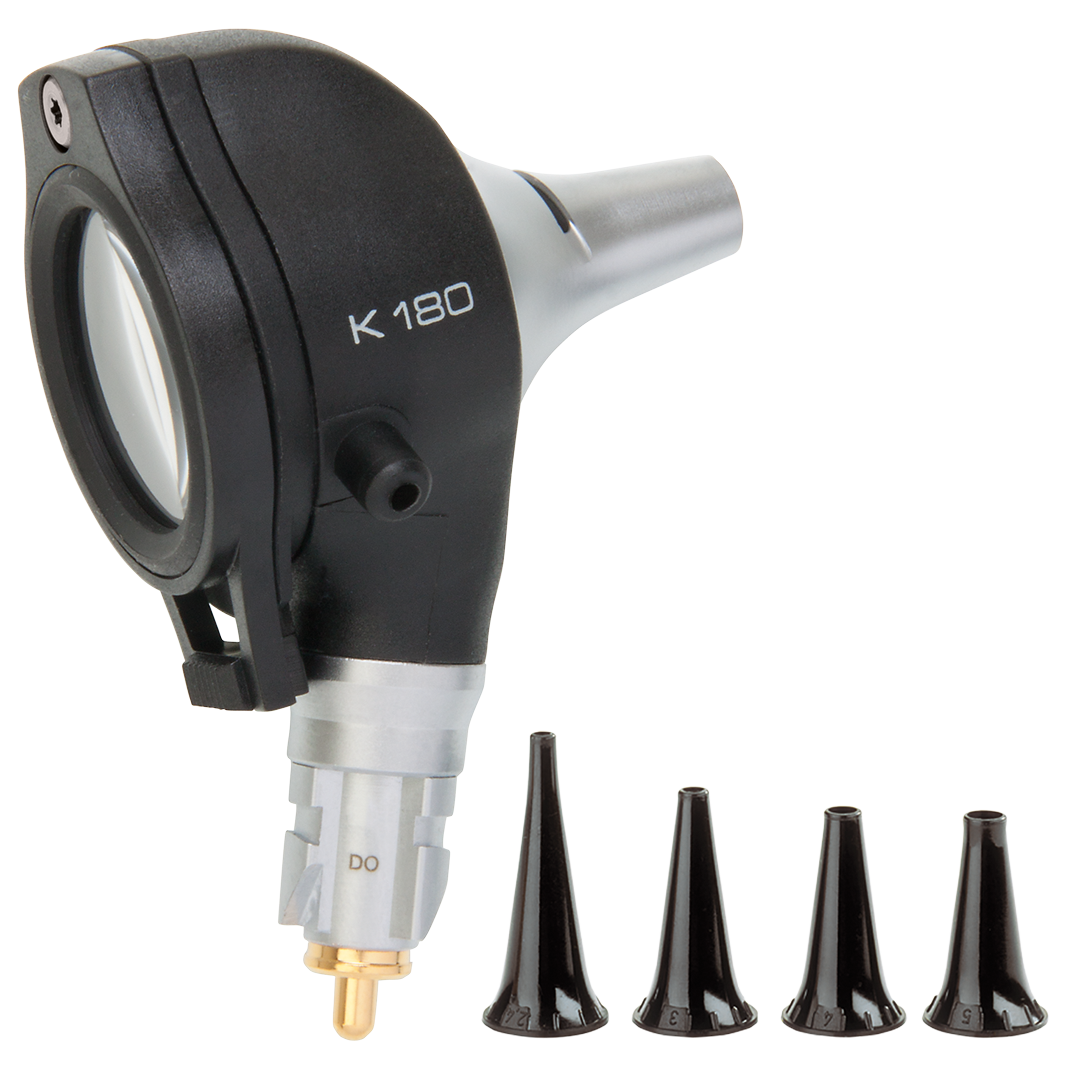 Heine K180 LED F.O. Otoscoopkop + 4 herbruikbare tips