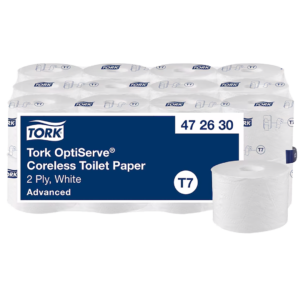 Tork OptiServe Hulsloos Toiletpapier, T7, 2-laags, wit