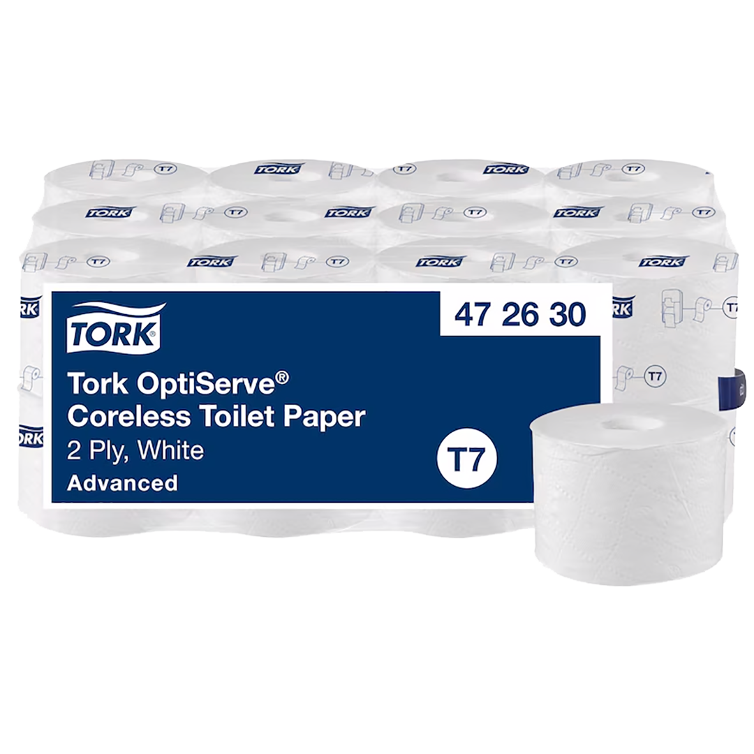 Tork OptiServe Hulsloos Toiletpapier, T7, 2-laags, wit