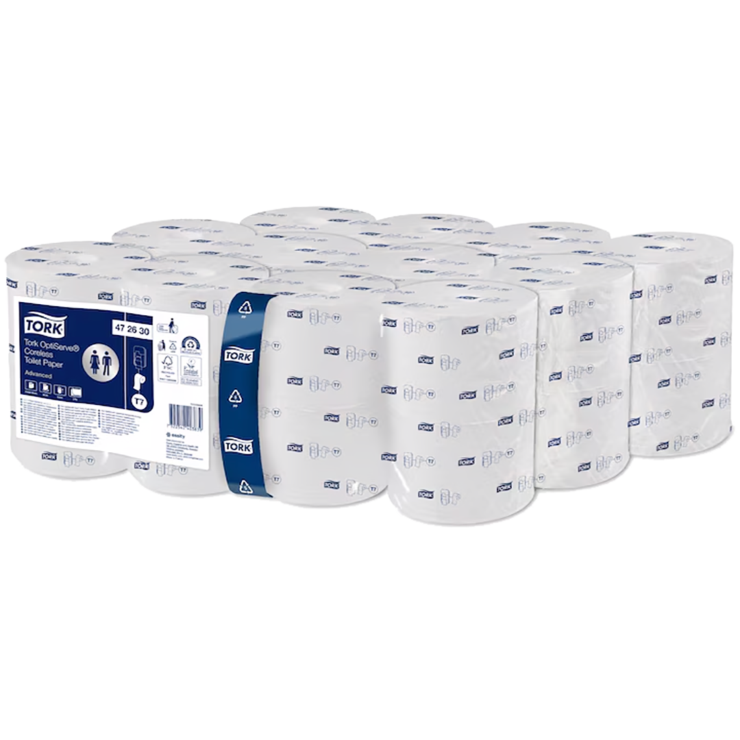 Tork OptiServe Hulsloos Toiletpapier, T7, 2-laags, wit