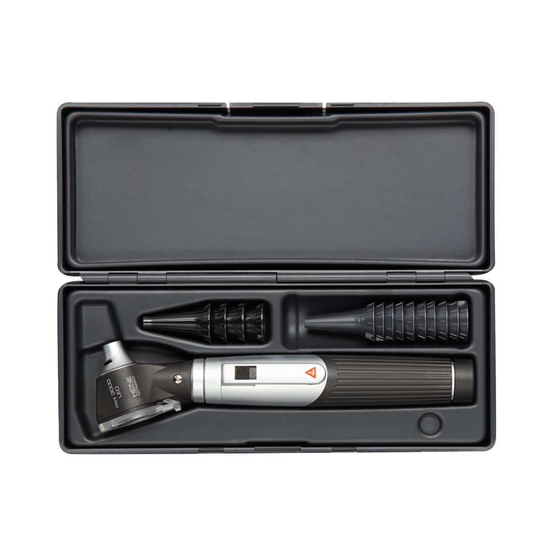 Heine MINI 3000 LED Otoscoop mini batterijenhandvat incl. batterijen oortips koffer
