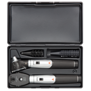 Heine mini 3000 LED Otoscoop +Oftalmoscoop 2x mini 3000 batterijhandvat inclusief batterijen oortips koffer