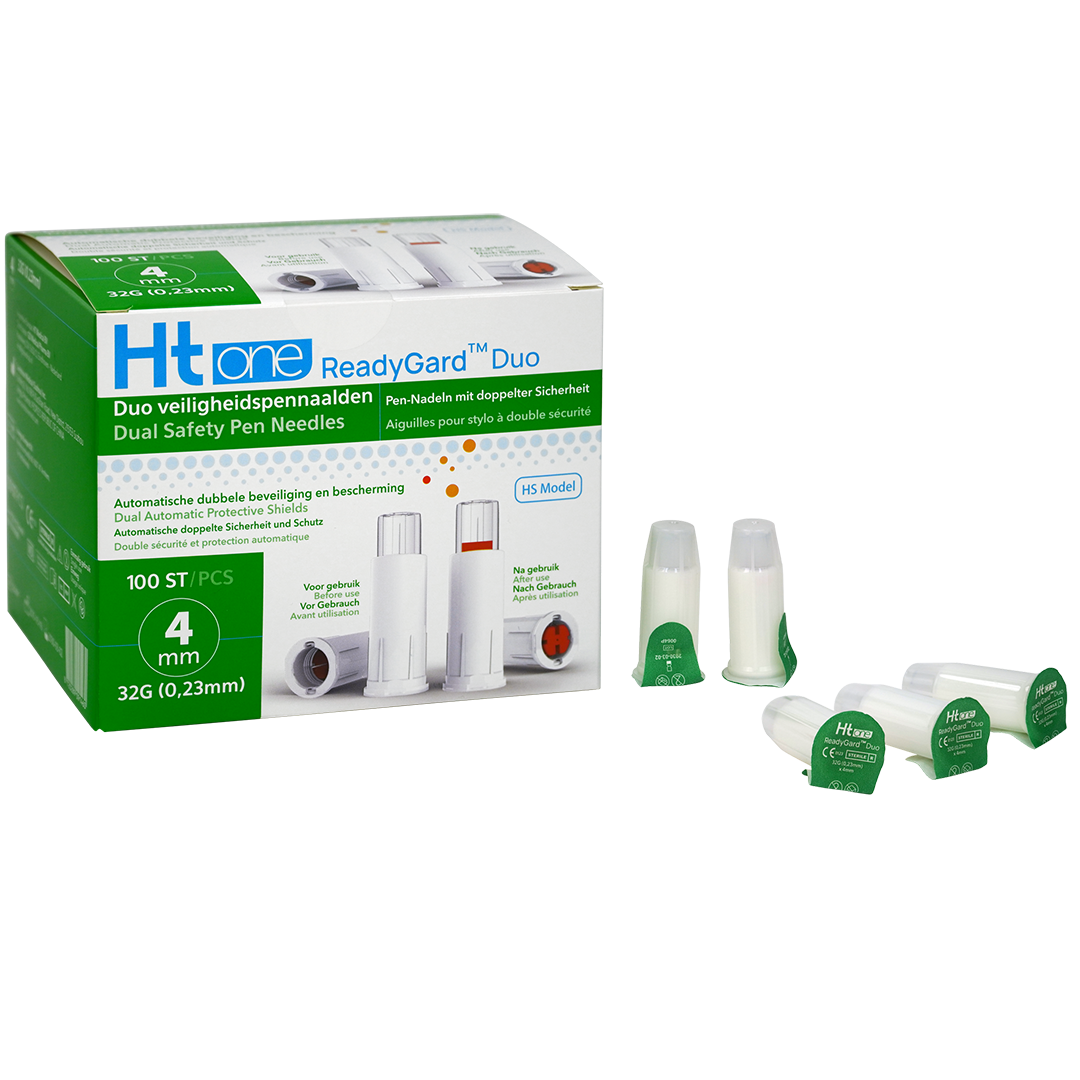 Ht one ReadyGard Duo veiligheidspennaalden, 32G, 0.23mm x 4mm (100)