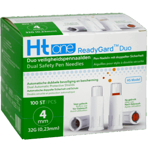 Ht one ReadyGard Duo veiligheidspennaalden, 32G, 0.23mm x 4mm (100)