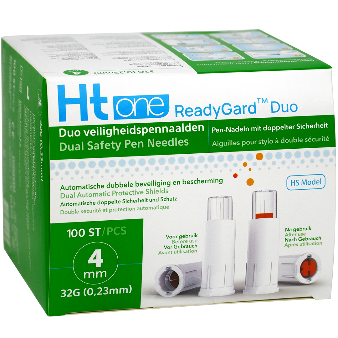 Ht one ReadyGard Duo veiligheidspennaalden, 32G, 0.23mm x 4mm (100)