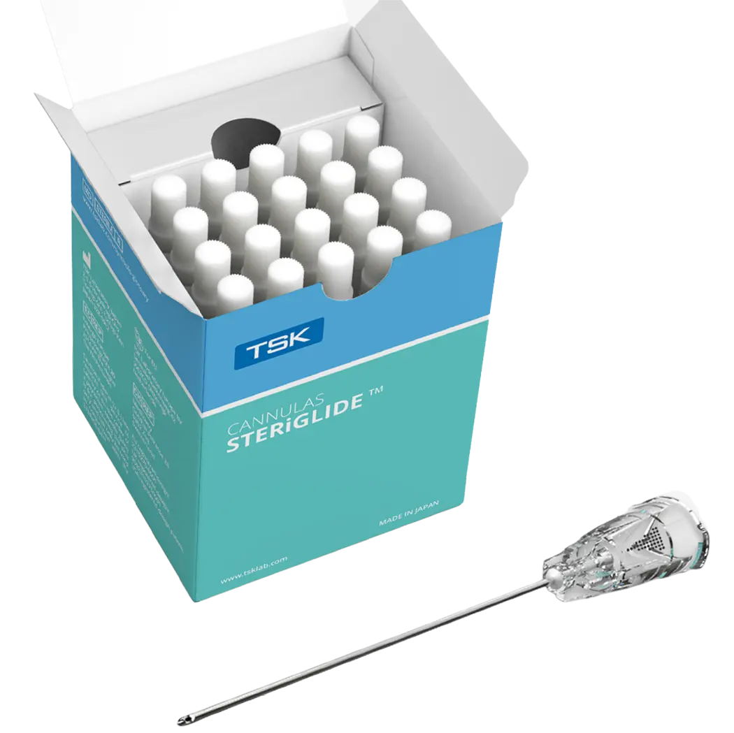 Steriglide doosje open en naald